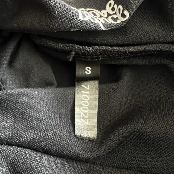 Move Dance Asymmetrical Dress Womens Small Black High Neck Slit Leotard Lyrical - Picture 4 of 9